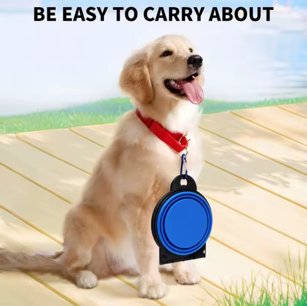 NomadPaws™ Foldable Duo Bowl – Adventure Dining for Pets