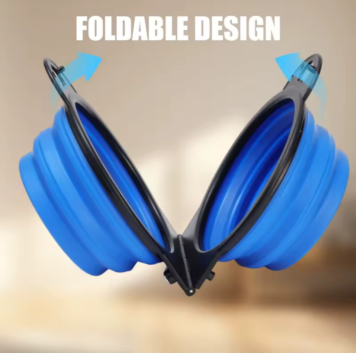 NomadPaws™ Foldable Duo Bowl – Adventure Dining for Pets
