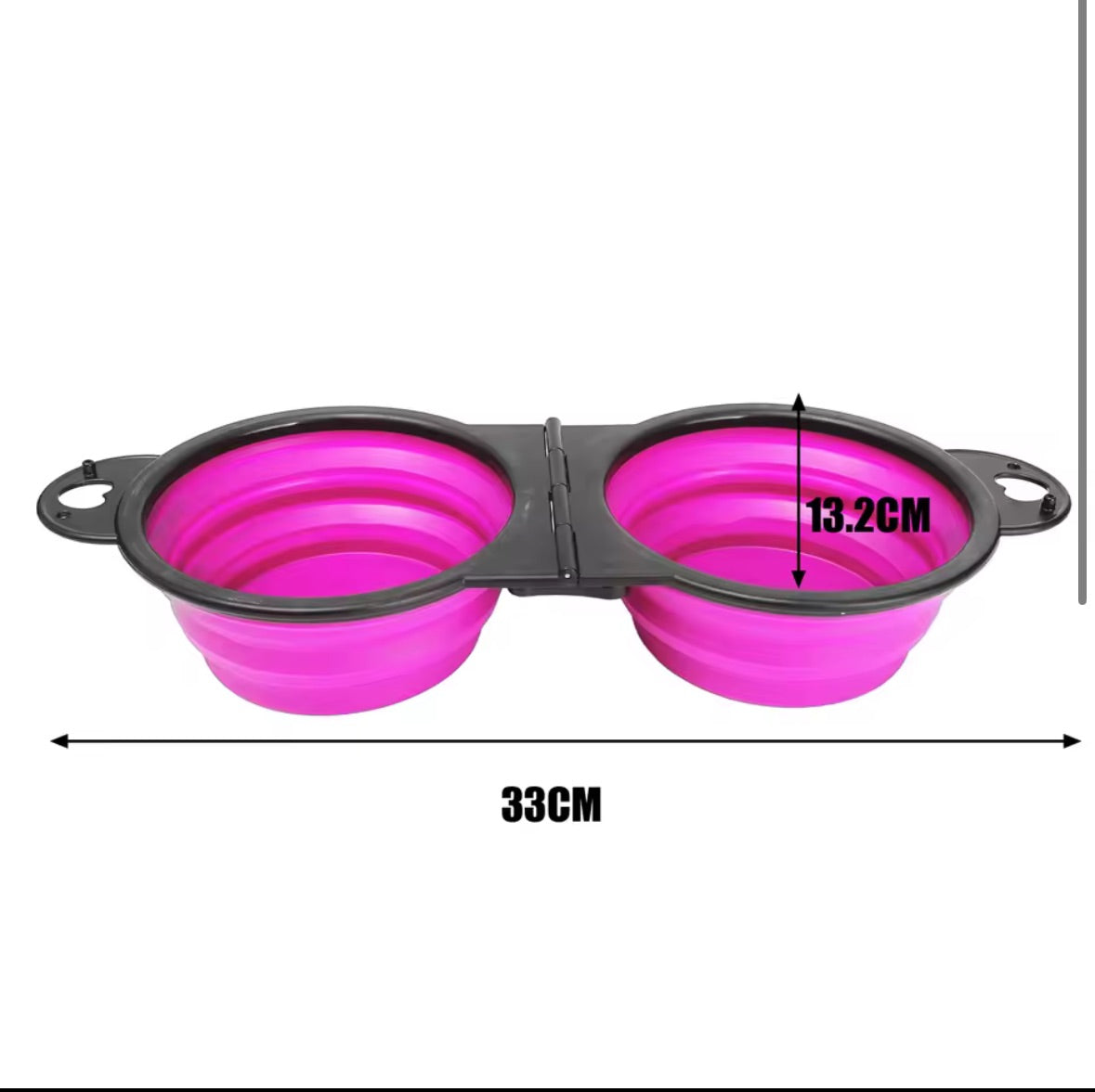 NomadPaws™ Foldable Duo Bowl – Adventure Dining for Pets