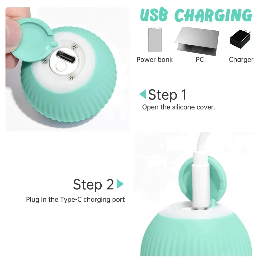 Electric Toy – Smart Interactive Puppy Ball (For Cats & Small Dogs)