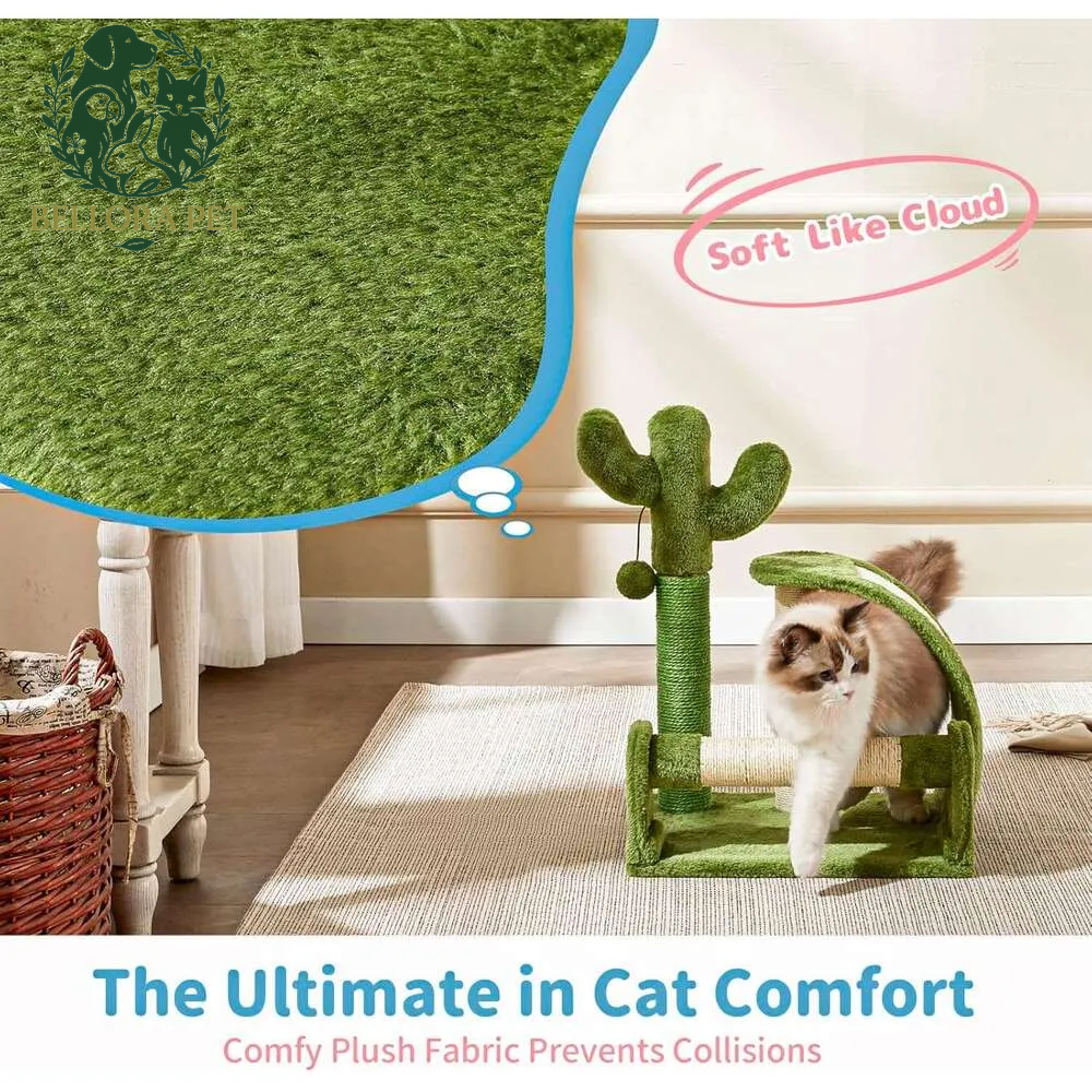 Prickly Playtime™ Cactus Scratcher – Desert-Inspired Claw & Play Post