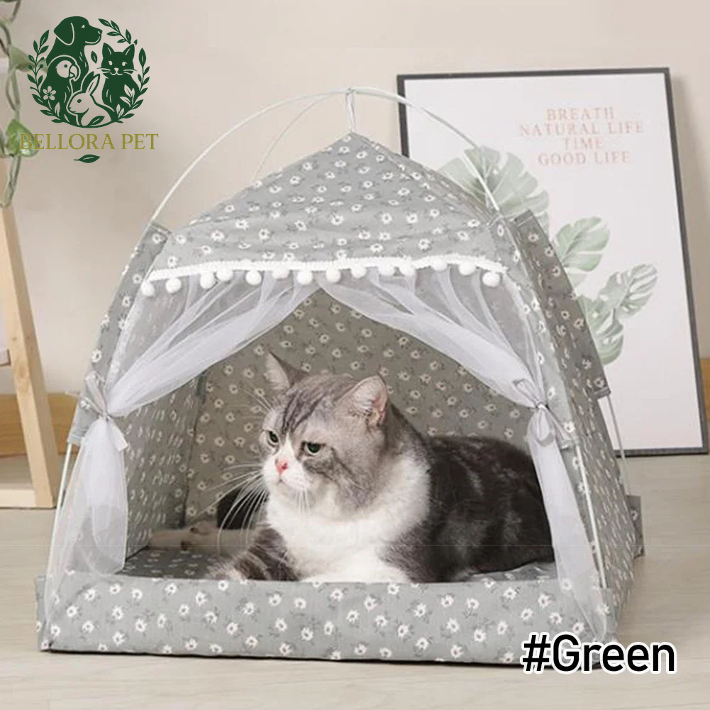 SnuggleTent Adventure Bed – Foldable Plush Tent House for Cats & Small Dogs