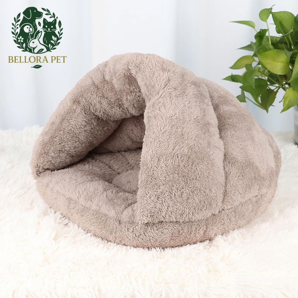 DreamCave™ Snuggle Pod – Plush Winter Hideaway for Cats & Small Dogs