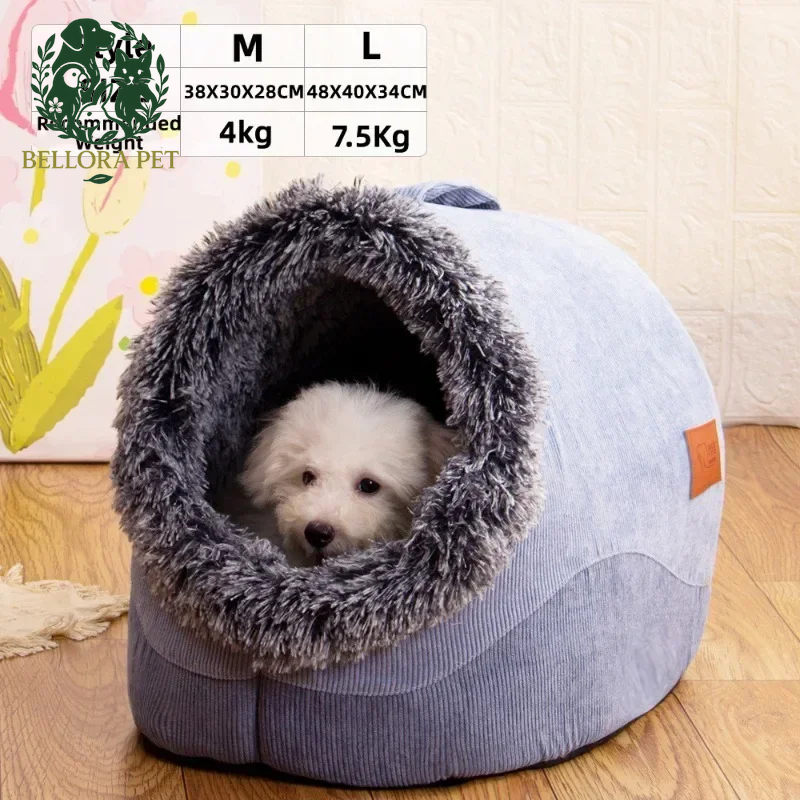 SnuggleCave™ Plush Pet House – Warm Hideaway Bed for Cats & Small Dogs