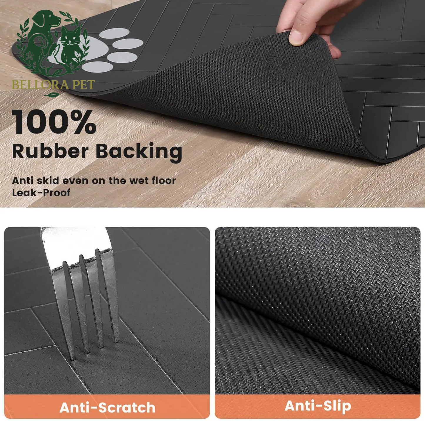 SplashSnug™ Mega Mat – The Super-Absorbent, Totally Tidy Pet Placemat