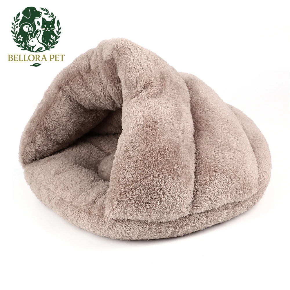 DreamCave™ Snuggle Pod – Plush Winter Hideaway for Cats & Small Dogs