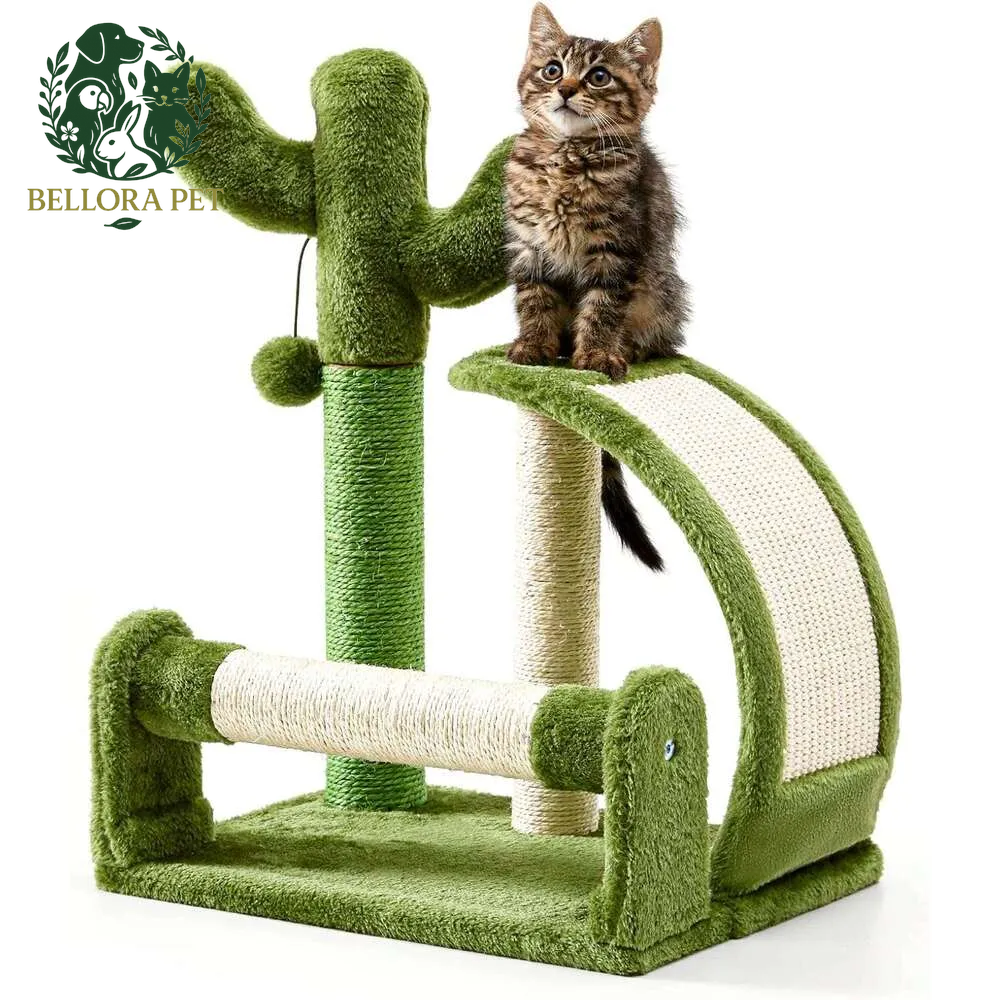 Prickly Playtime™ Cactus Scratcher – Desert-Inspired Claw & Play Post