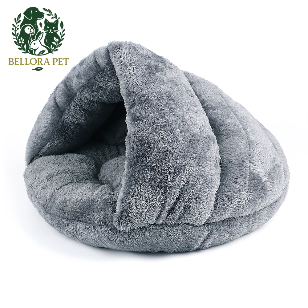 DreamCave™ Snuggle Pod – Plush Winter Hideaway for Cats & Small Dogs