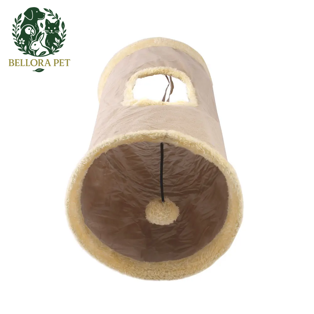 WhiskerWay™ Plush Cat Tunnel – Zoom, Hide & Snooze in Style