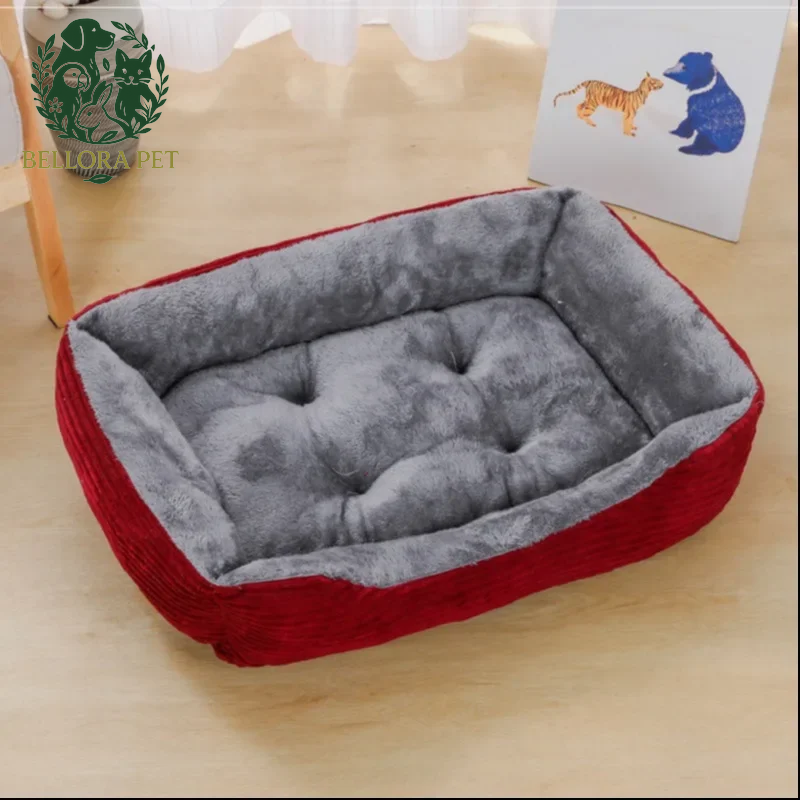 Pawfect Plaza™ – Plush Square Sofa Bed for Cats & Small Dogs
