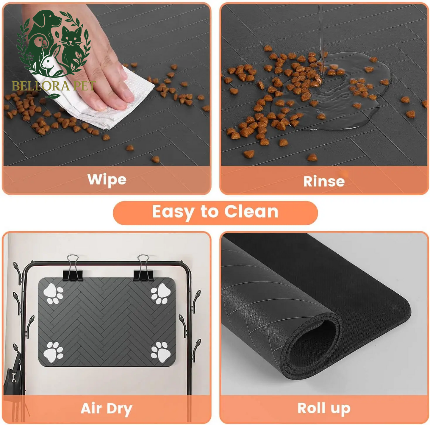 SplashSnug™ Mega Mat – The Super-Absorbent, Totally Tidy Pet Placemat