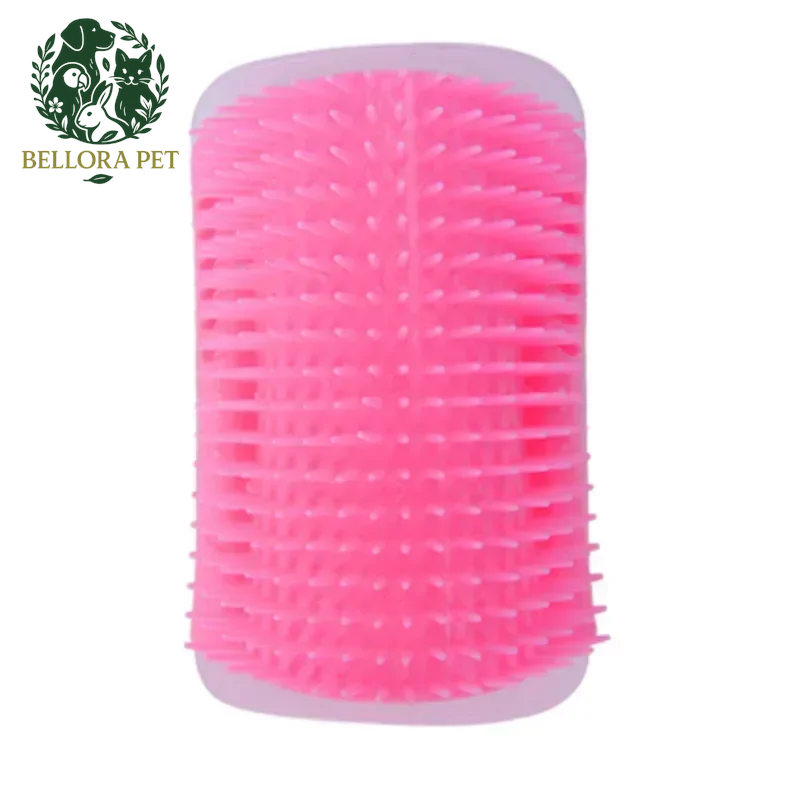 PurrSpa™ Corner Massage Tree – Self-Grooming Brush & Scratcher for Cats