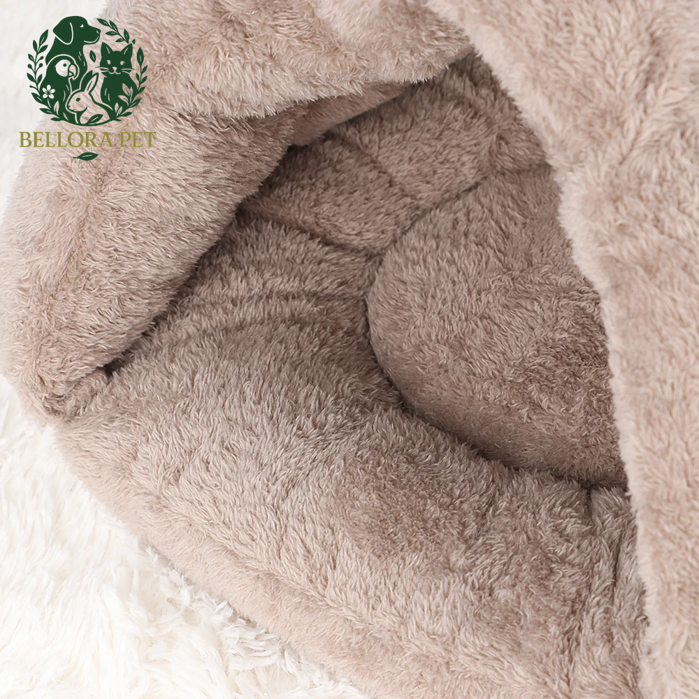 DreamCave™ Snuggle Pod – Plush Winter Hideaway for Cats & Small Dogs