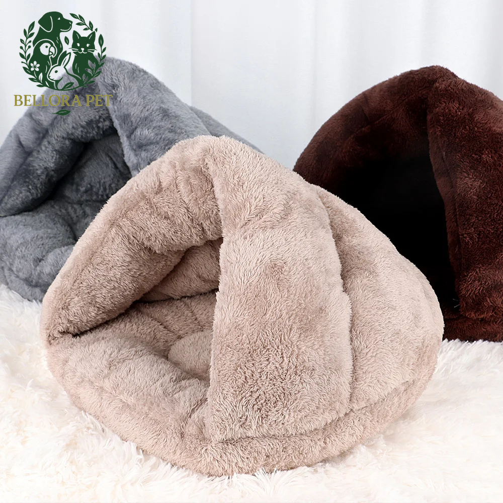 DreamCave™ Snuggle Pod – Plush Winter Hideaway for Cats & Small Dogs