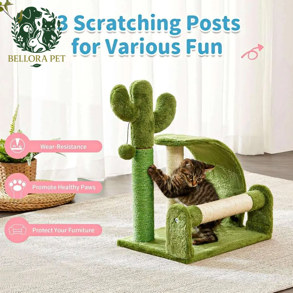 Prickly Playtime™ Cactus Scratcher – Desert-Inspired Claw & Play Post