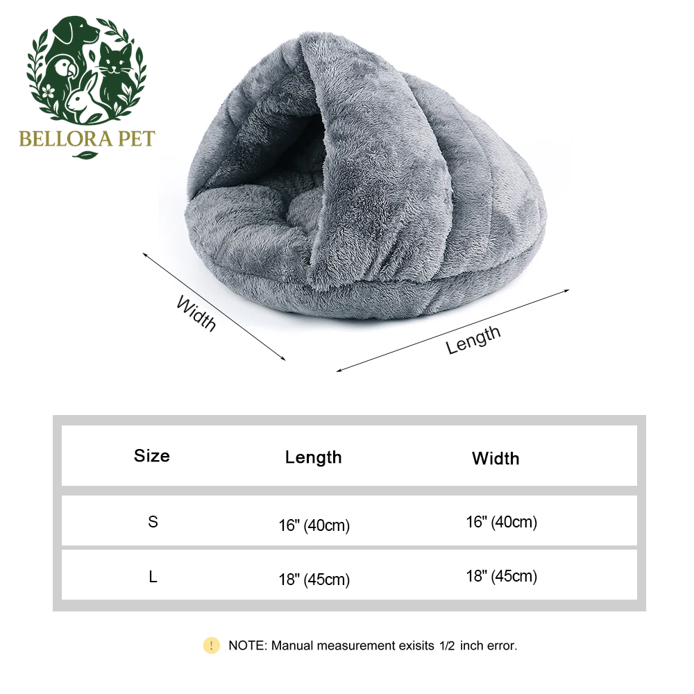 DreamCave™ Snuggle Pod – Plush Winter Hideaway for Cats & Small Dogs