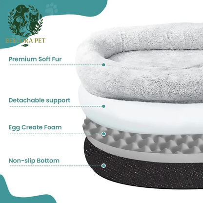 SnuggleNest™ Giant Human Dog Bed – Ultra-Plush Retreat for You & Your Pet