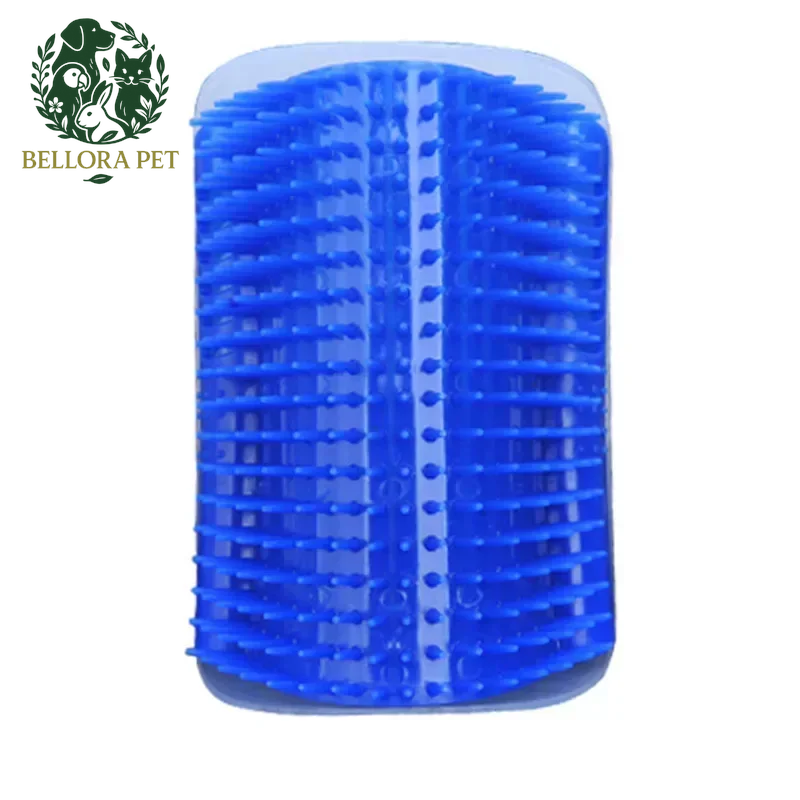 PurrSpa™ Corner Massage Tree – Self-Grooming Brush & Scratcher for Cats