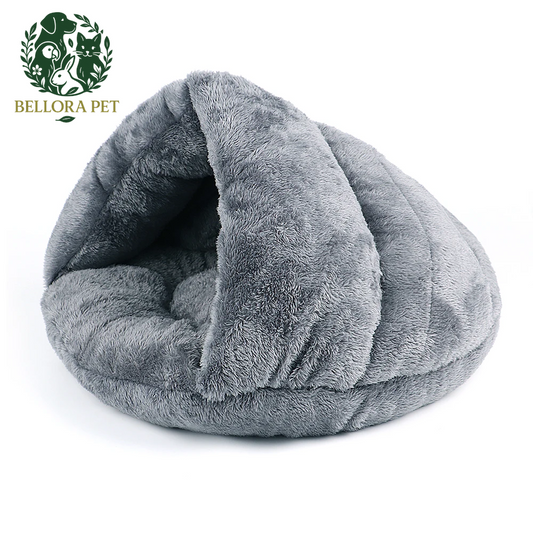 DreamCave™ Snuggle Pod – Plush Winter Hideaway for Cats & Small Dogs