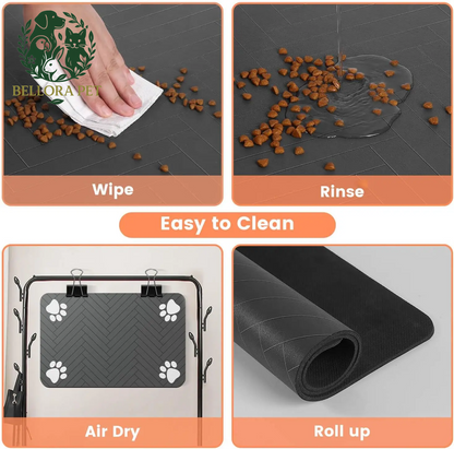 SplashSnug™ Mega Mat – The Super-Absorbent, Totally Tidy Pet Placemat