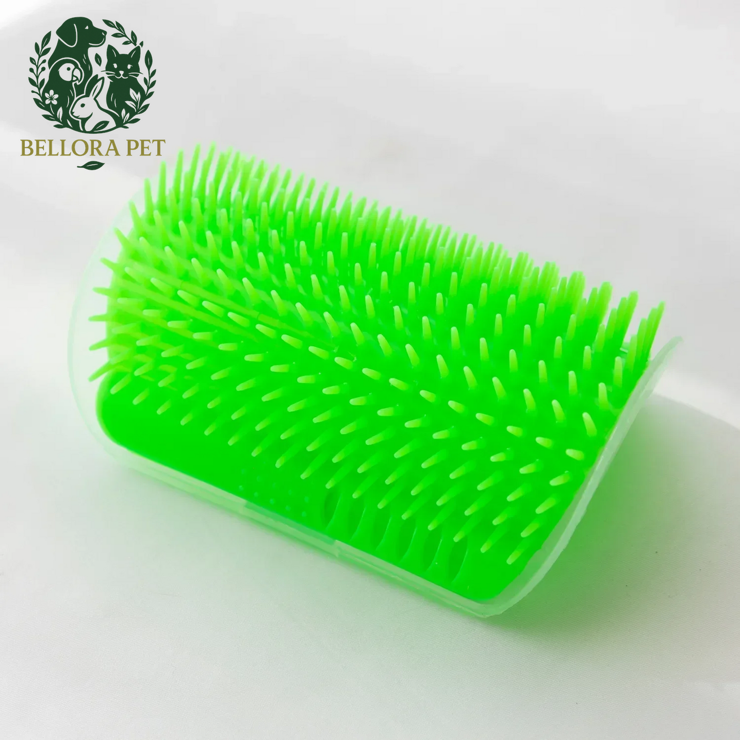 PurrSpa™ Corner Massage Tree – Self-Grooming Brush & Scratcher for Cats