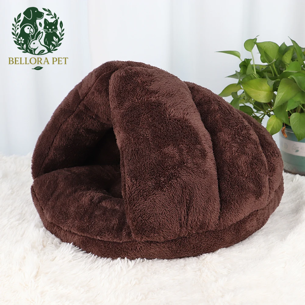 DreamCave™ Snuggle Pod – Plush Winter Hideaway for Cats & Small Dogs