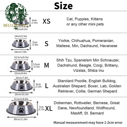 ChowChamp™ Stainless Steel Pet Bowl – Tough, Tidy & Tail-Wagging Ready